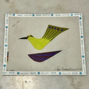 Zecca Hummingbird Bird Needlepoint Canvas
